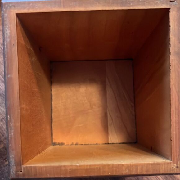 Vintage Hard Wood Set of (3) Kitchen Canisters - Picture 11 of 16